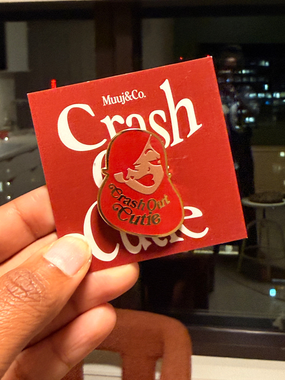 Crash Out Cutie Enamel Pin