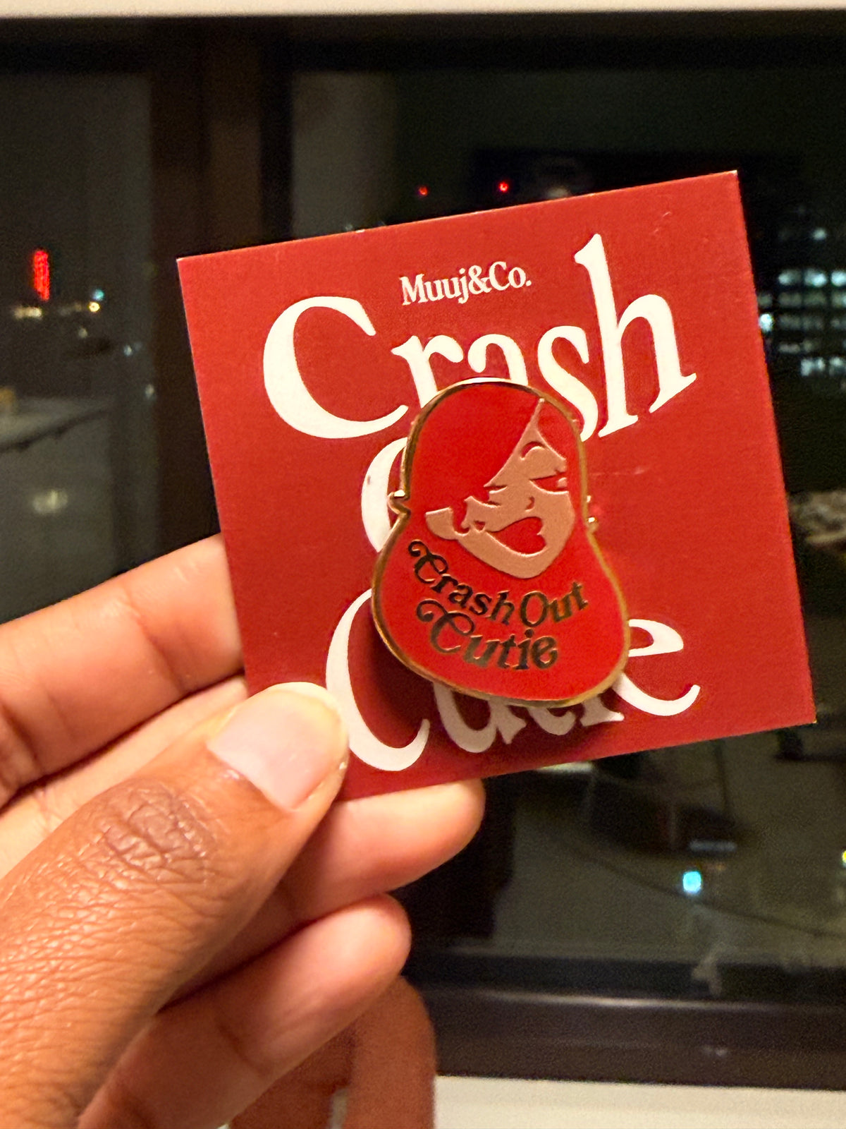 Crash Out Cutie Enamel Pin