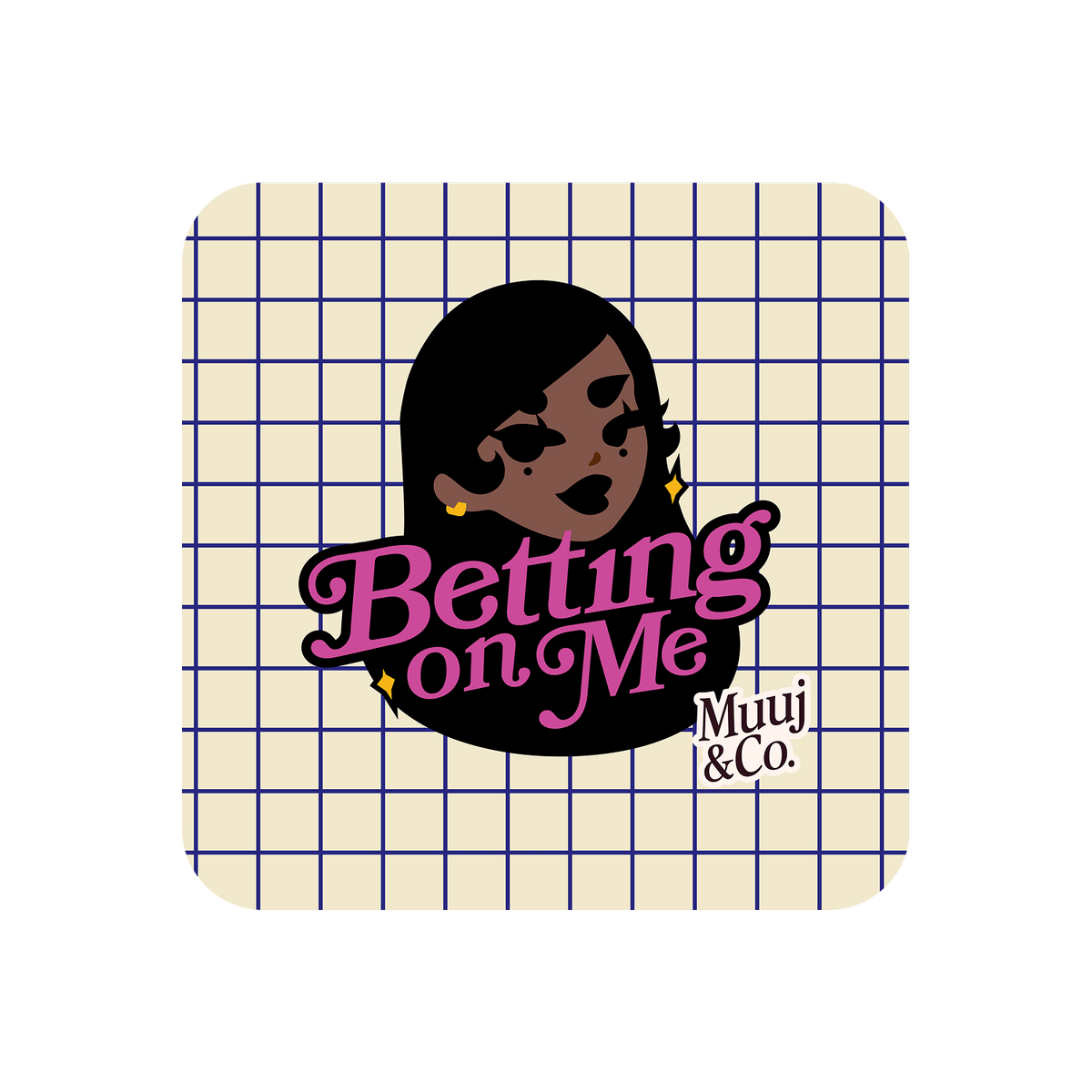 Betting on me Acrylic pin