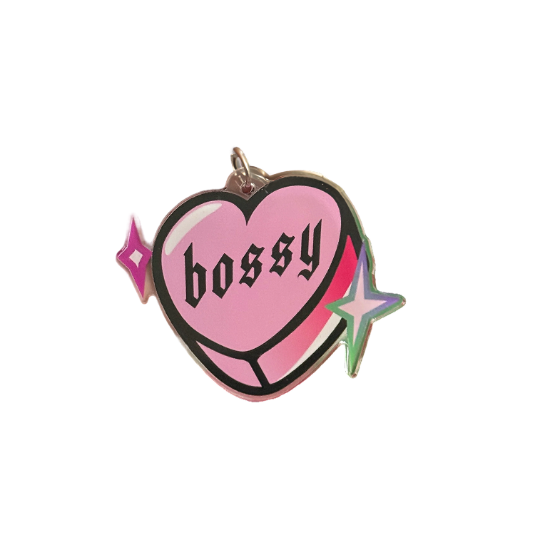 Bossy Heart Keychain