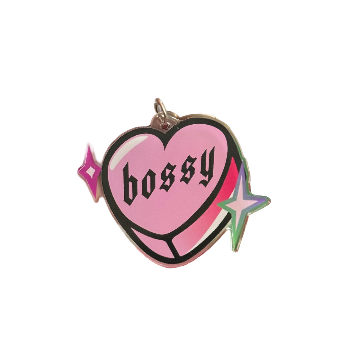Bossy Heart Keychain
