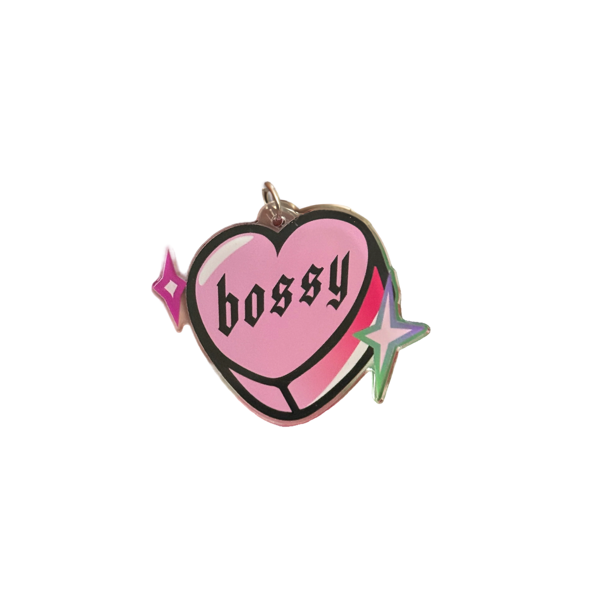 Bossy Heart Keychain