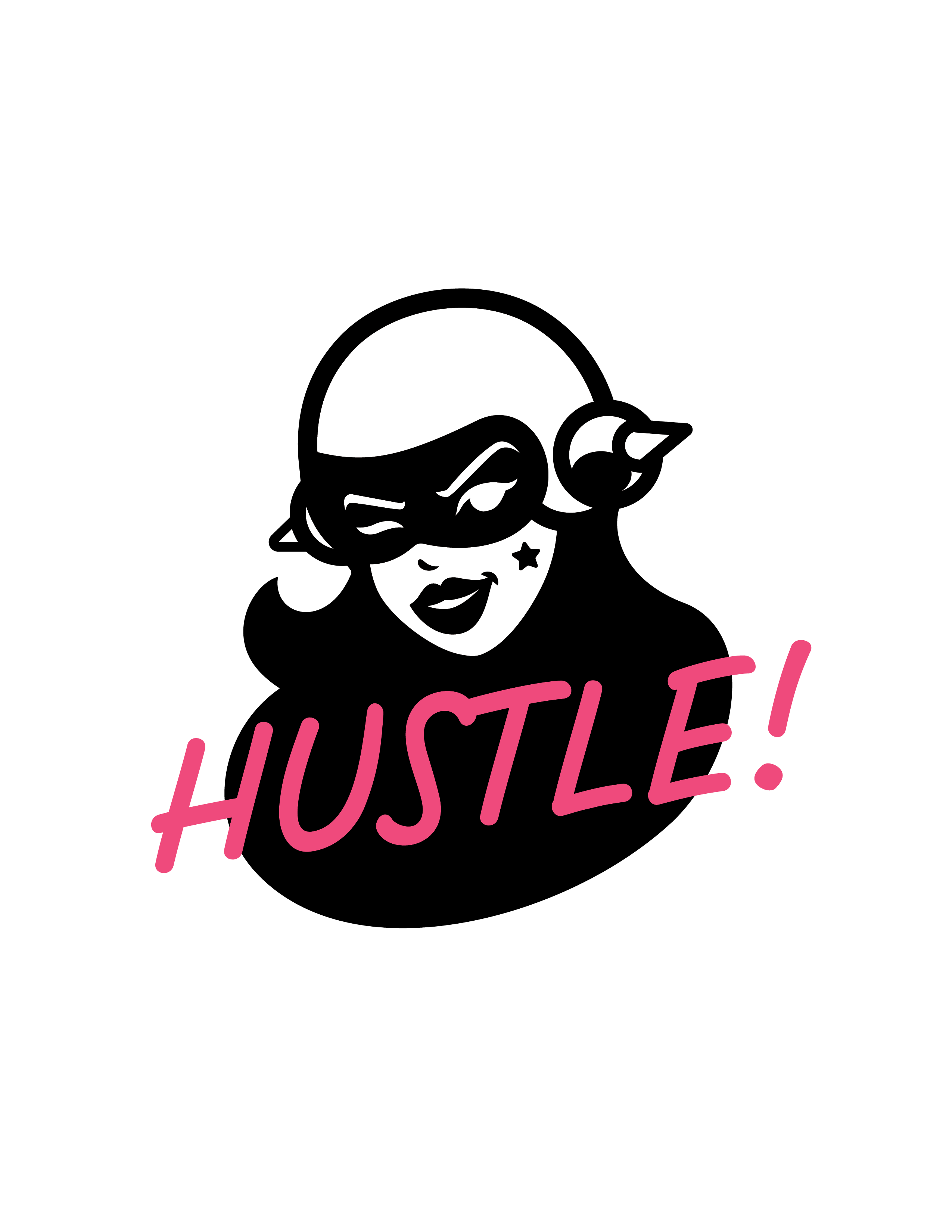 Hustle Sticker