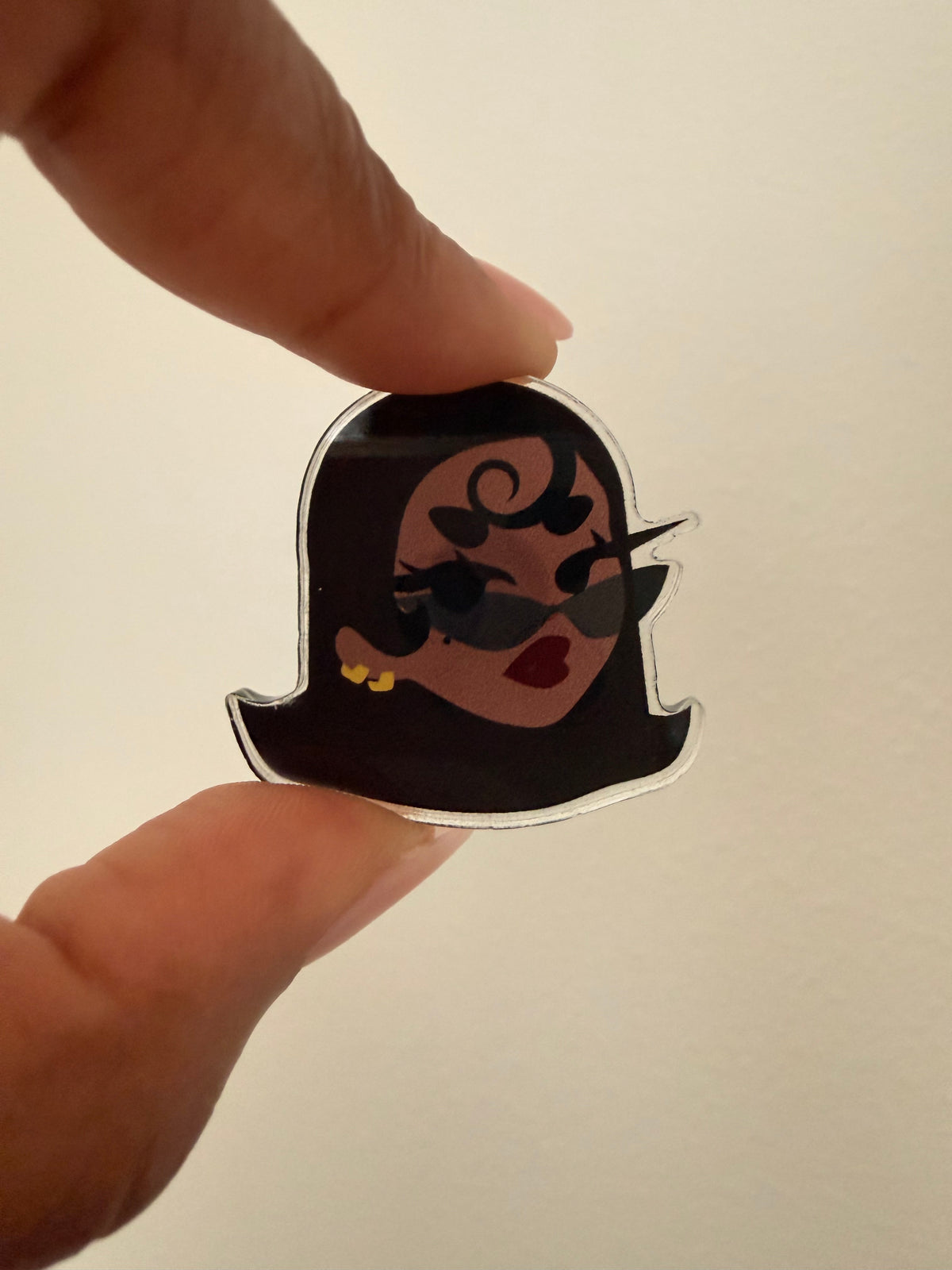 Standing on Business Acrylic Pin