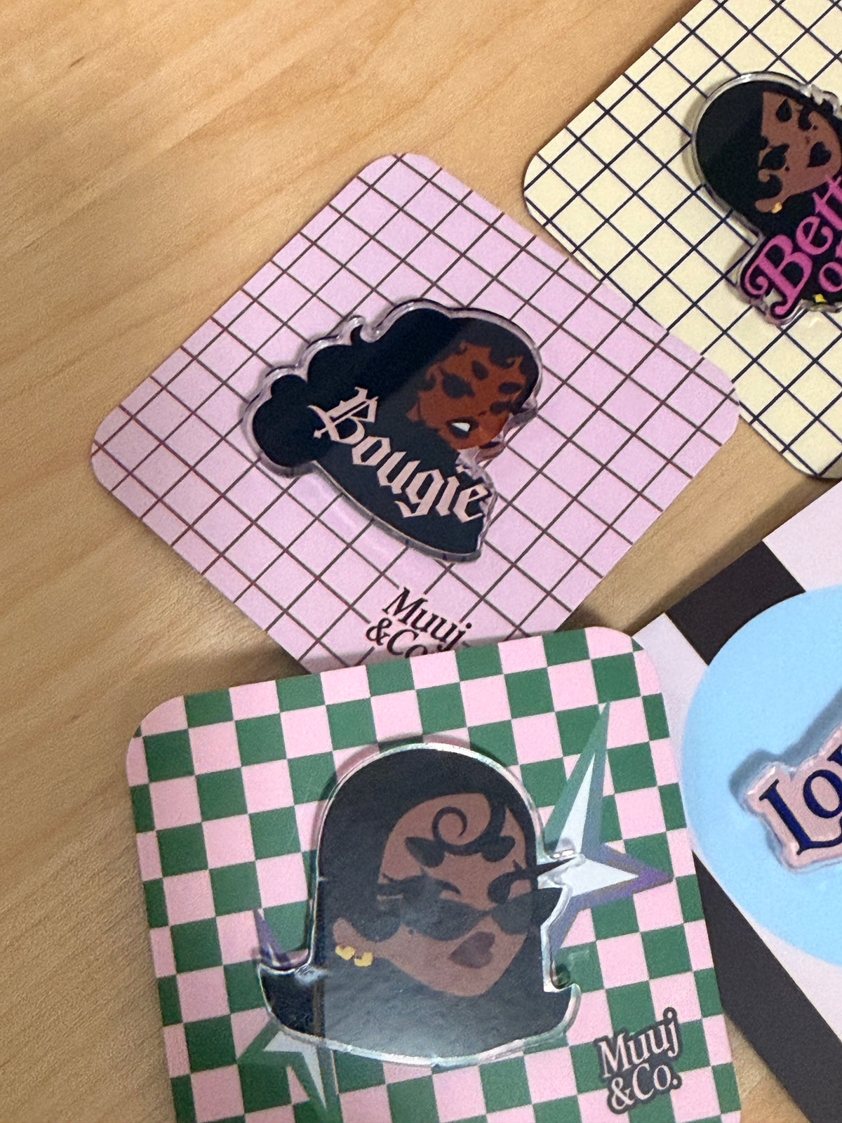 Bougie Acrylic Pin