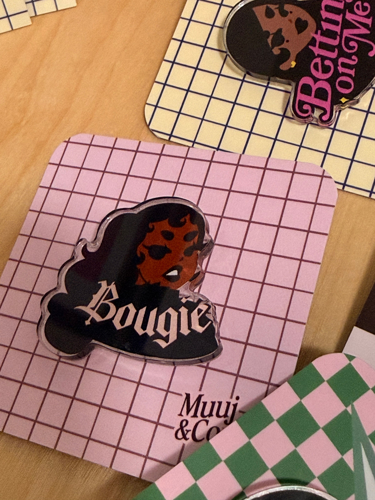 Bougie Acrylic Pin