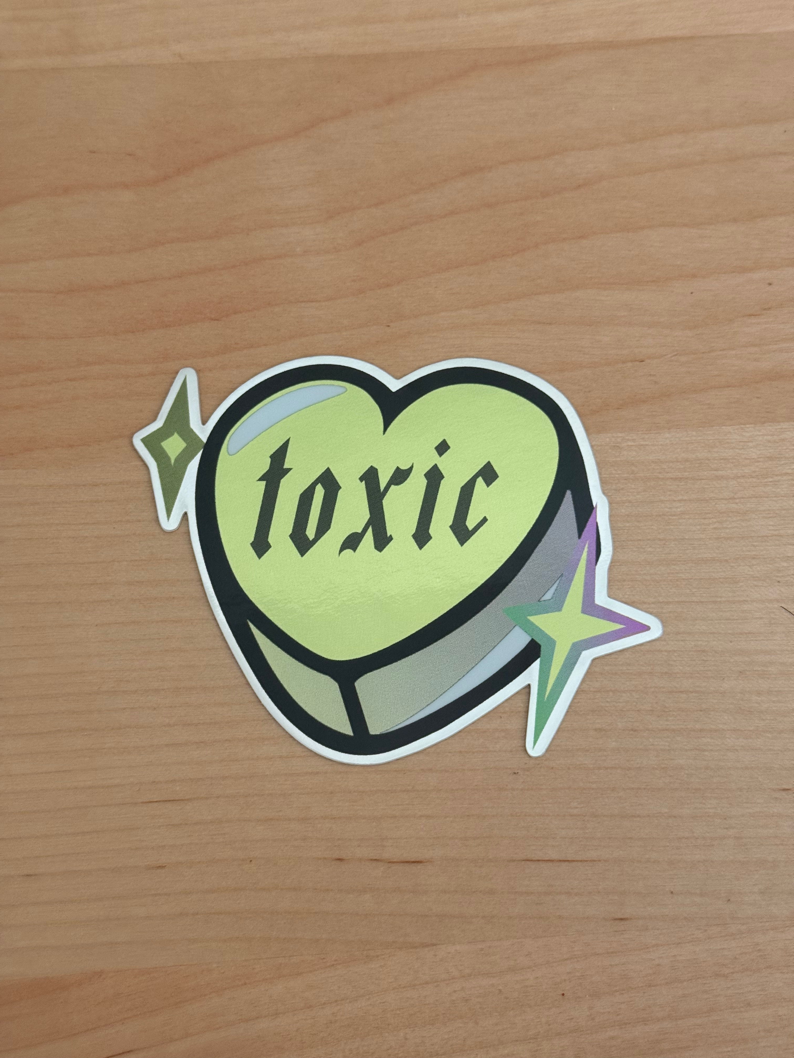 Toxic Candy Heart Sticker