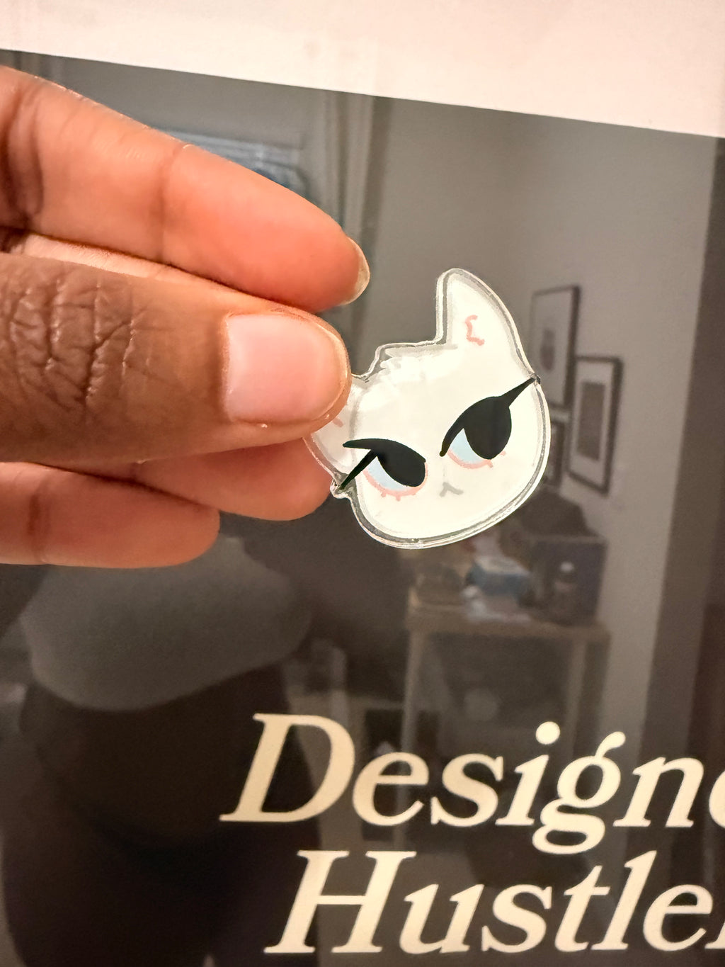 Spoiled Kitty Acrylic Pin
