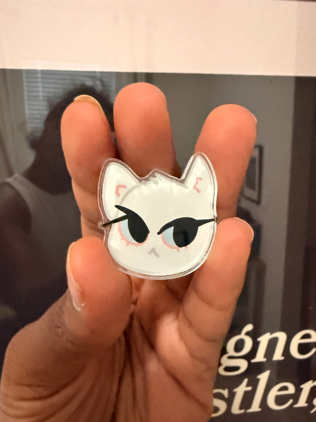Spoiled Kitty Acrylic Pin
