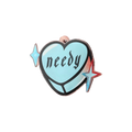 Needy Heart Acrylic Keychain