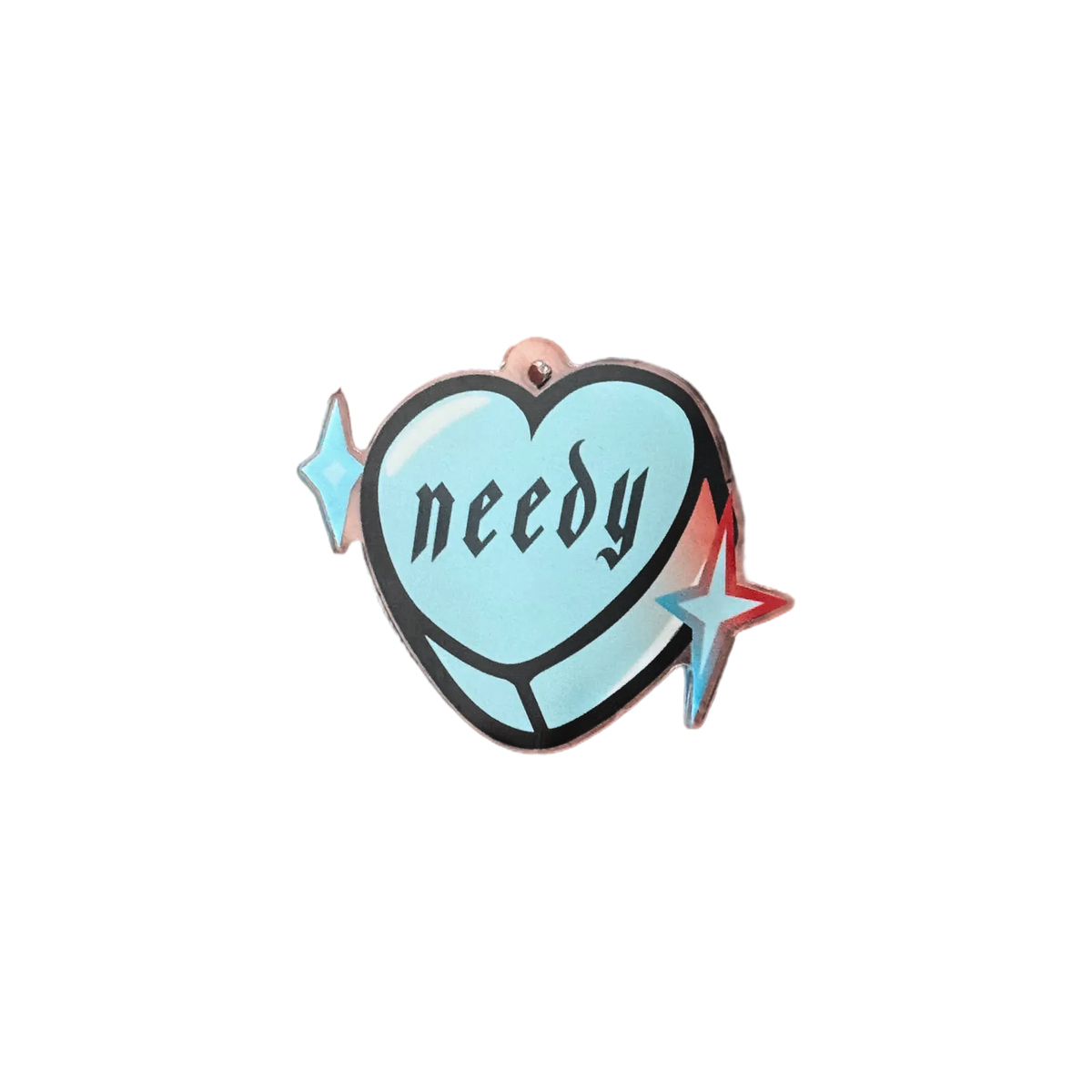 Needy Heart Acrylic Keychain