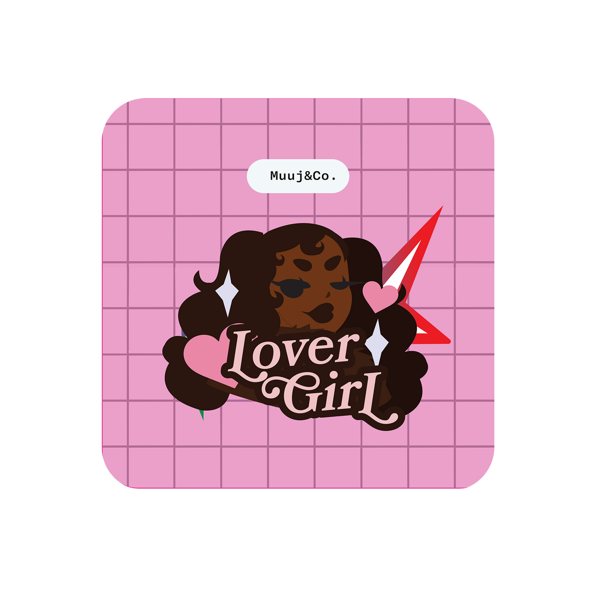 Lover Girl Acrylic Pin