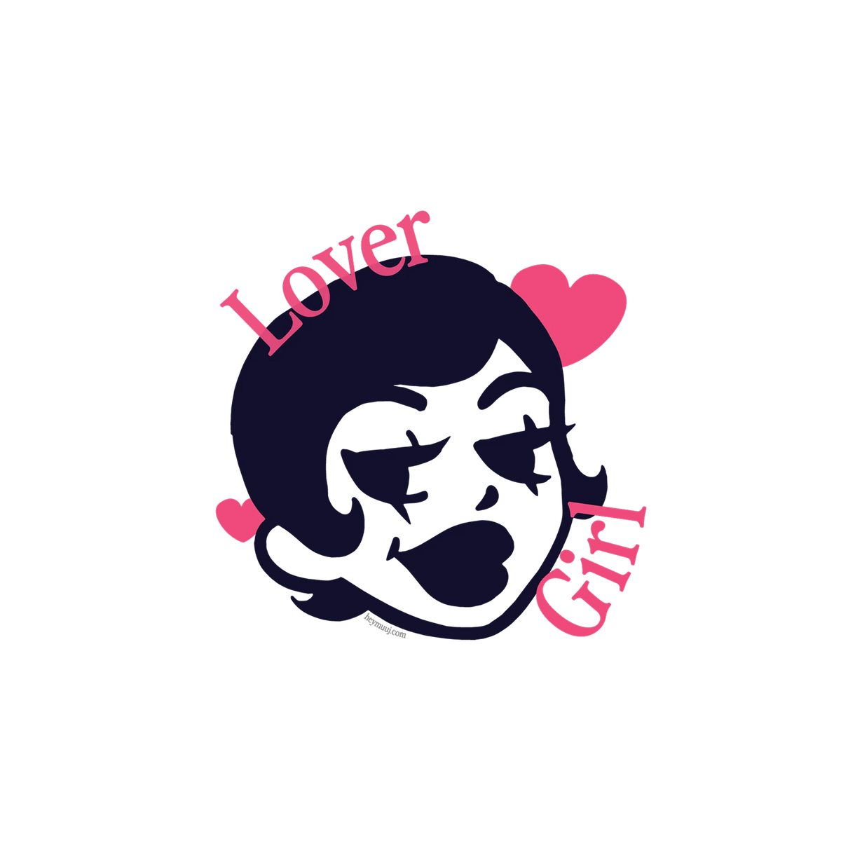 Lover Girl Romantic Vinyl Sticker