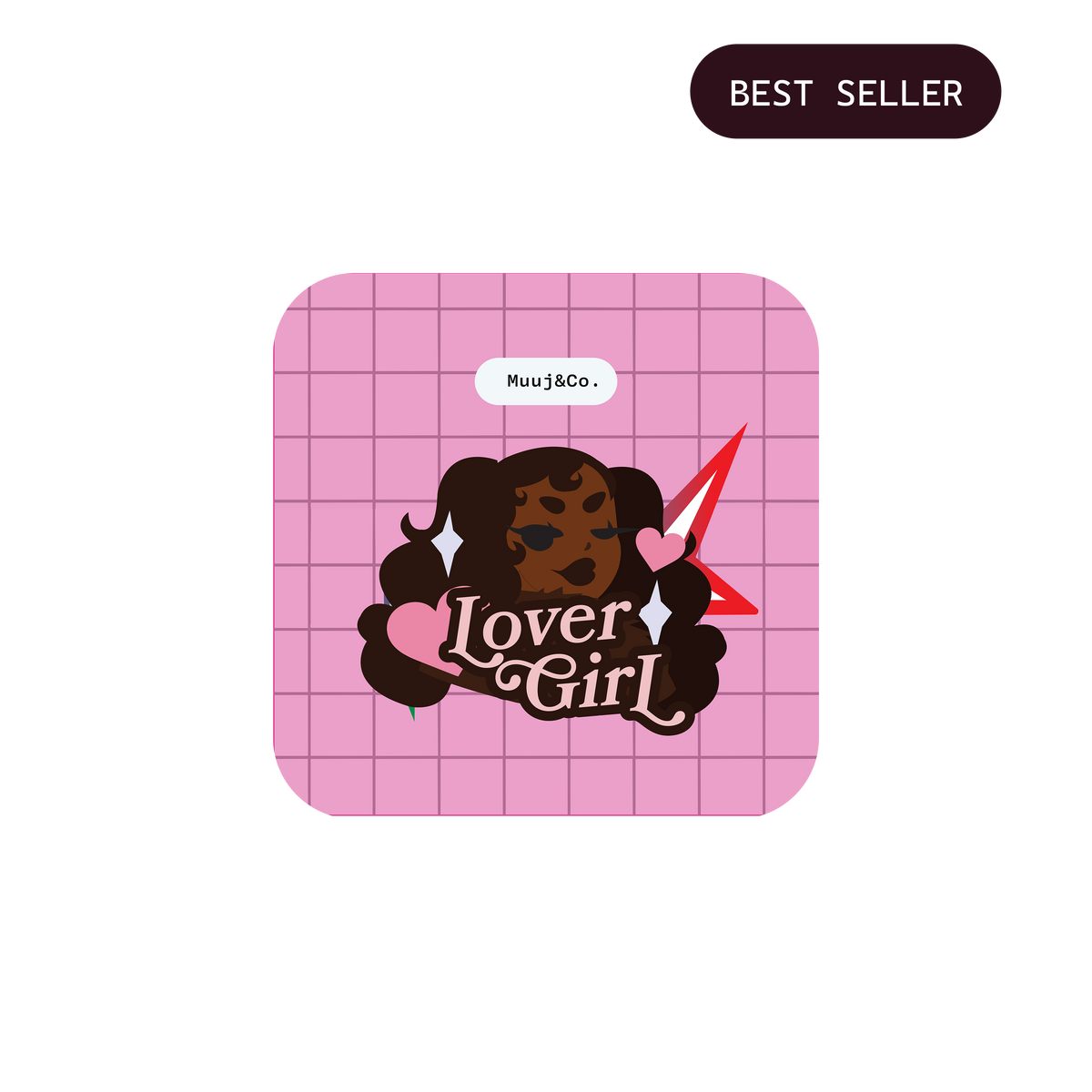 Lover Girl Acrylic Pin