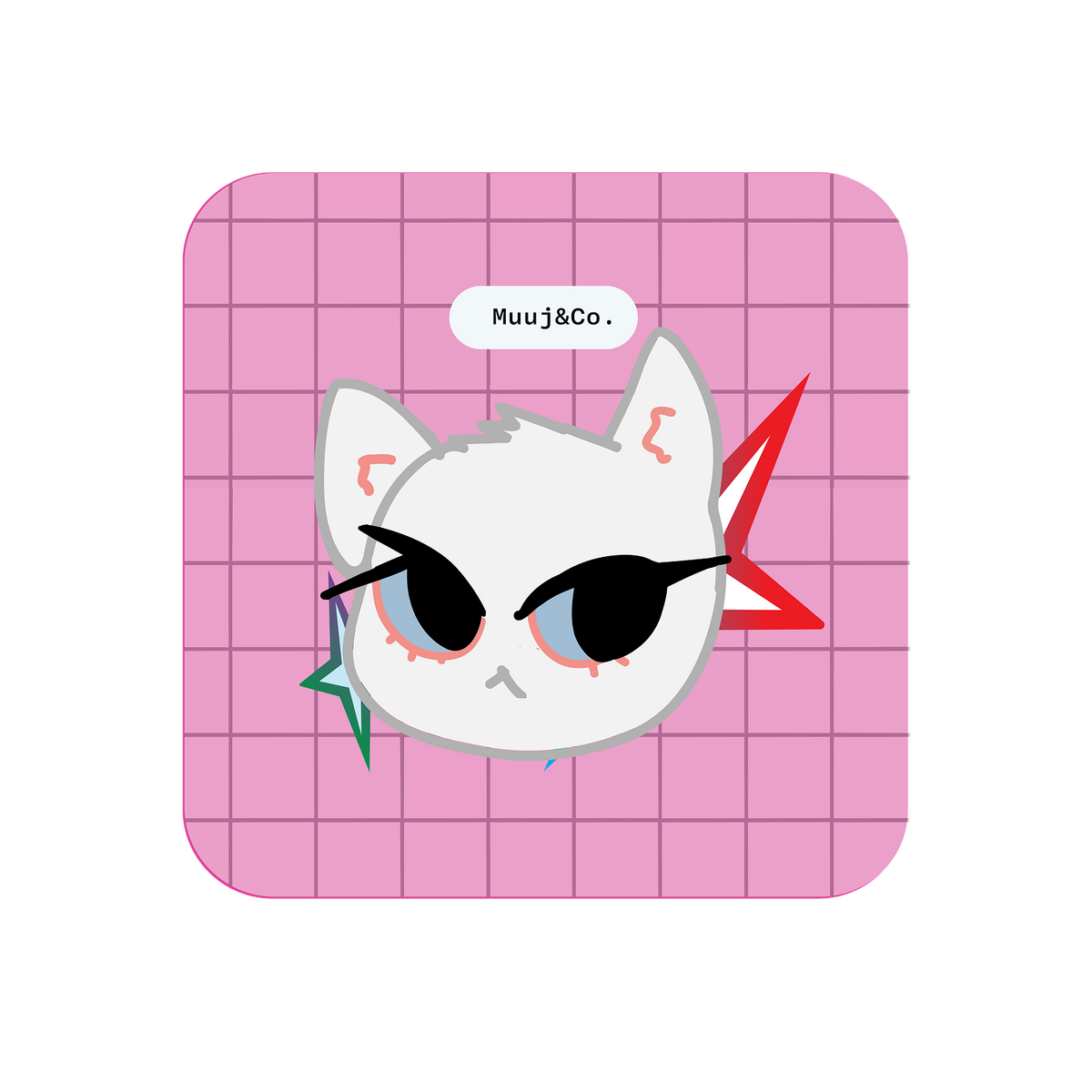 Spoiled Kitty Acrylic Pin