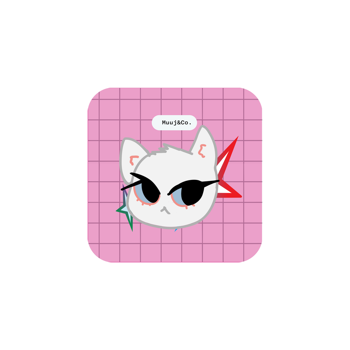 Spoiled Kitty Acrylic Pin