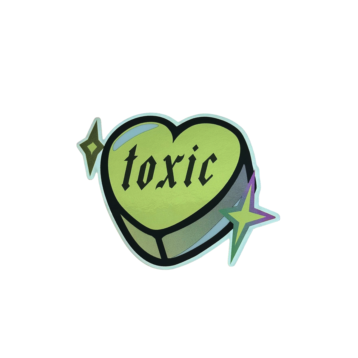 Toxic Candy Heart Sticker