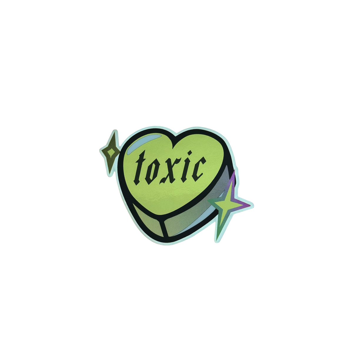 Toxic Candy Heart Sticker