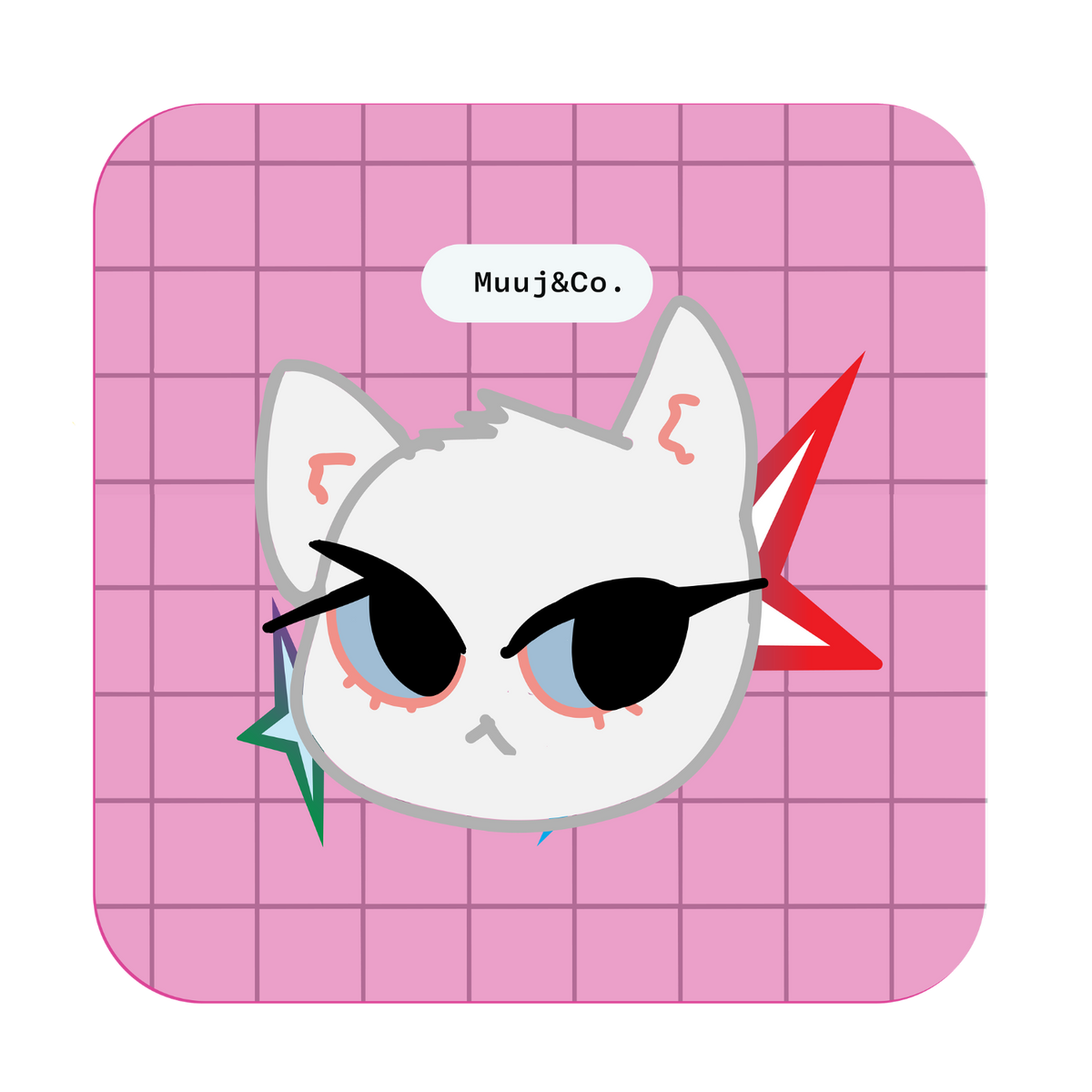Spoiled Kitty Acrylic Pin
