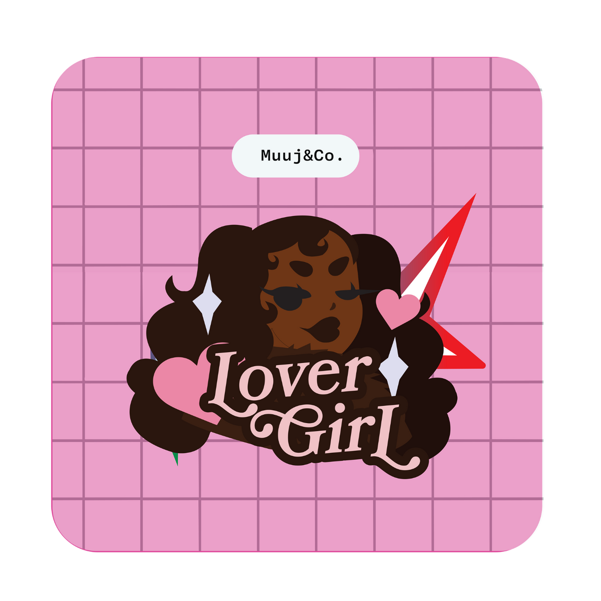Lover Girl Acrylic Pin