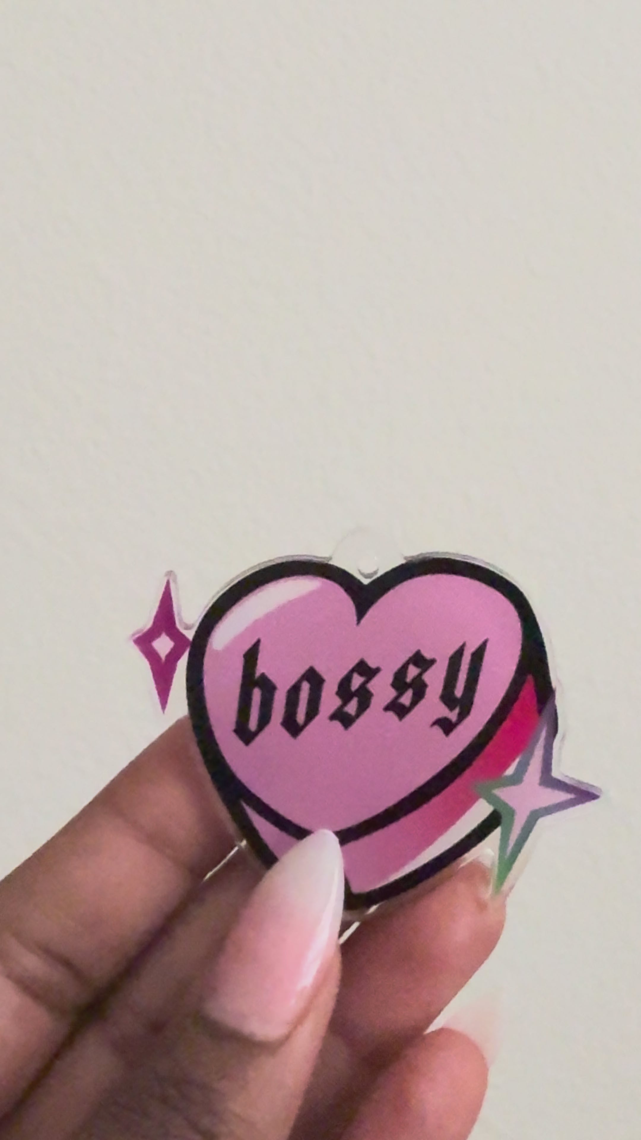 Bossy Heart Keychain
