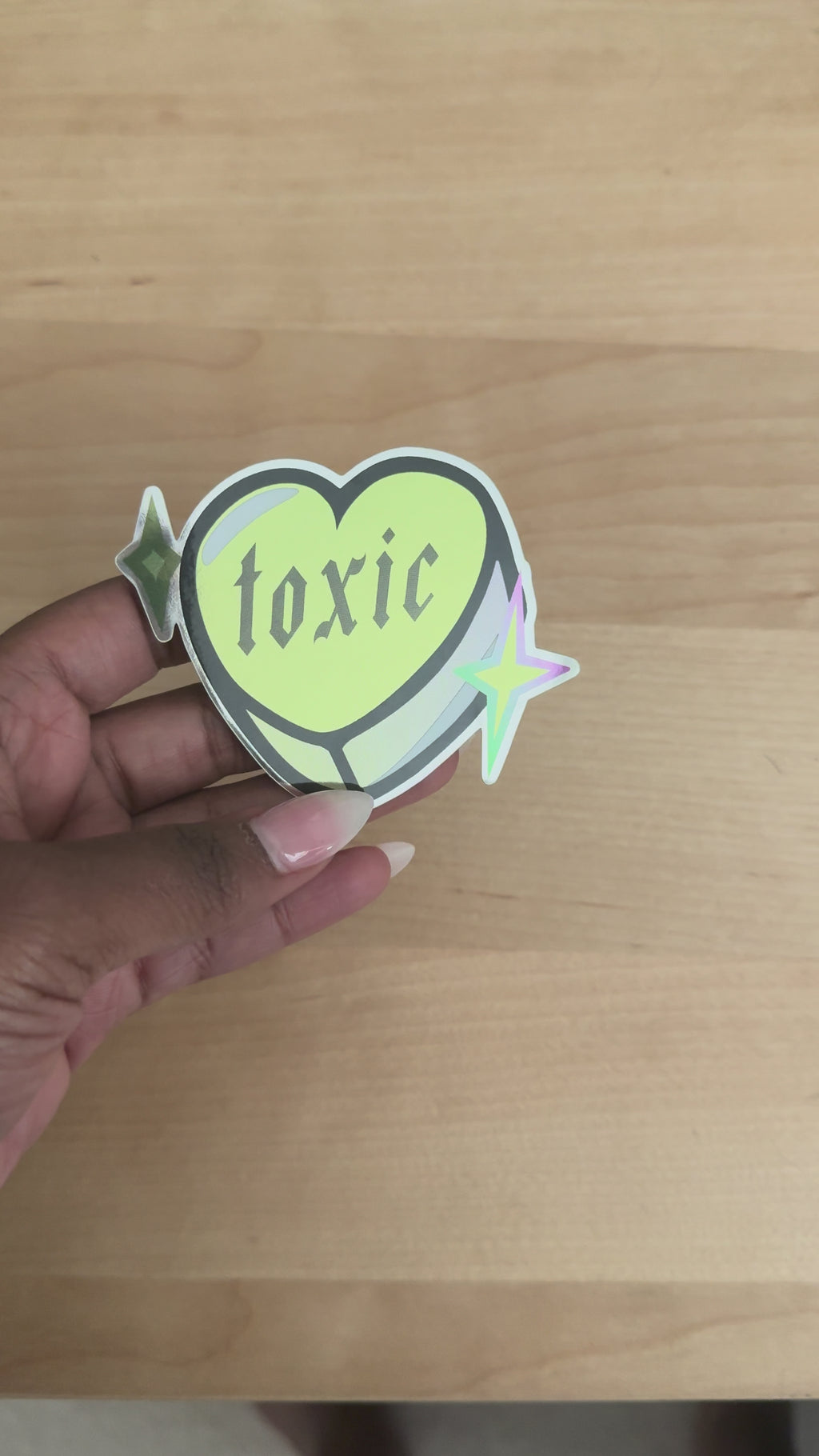 Toxic Candy Heart Sticker