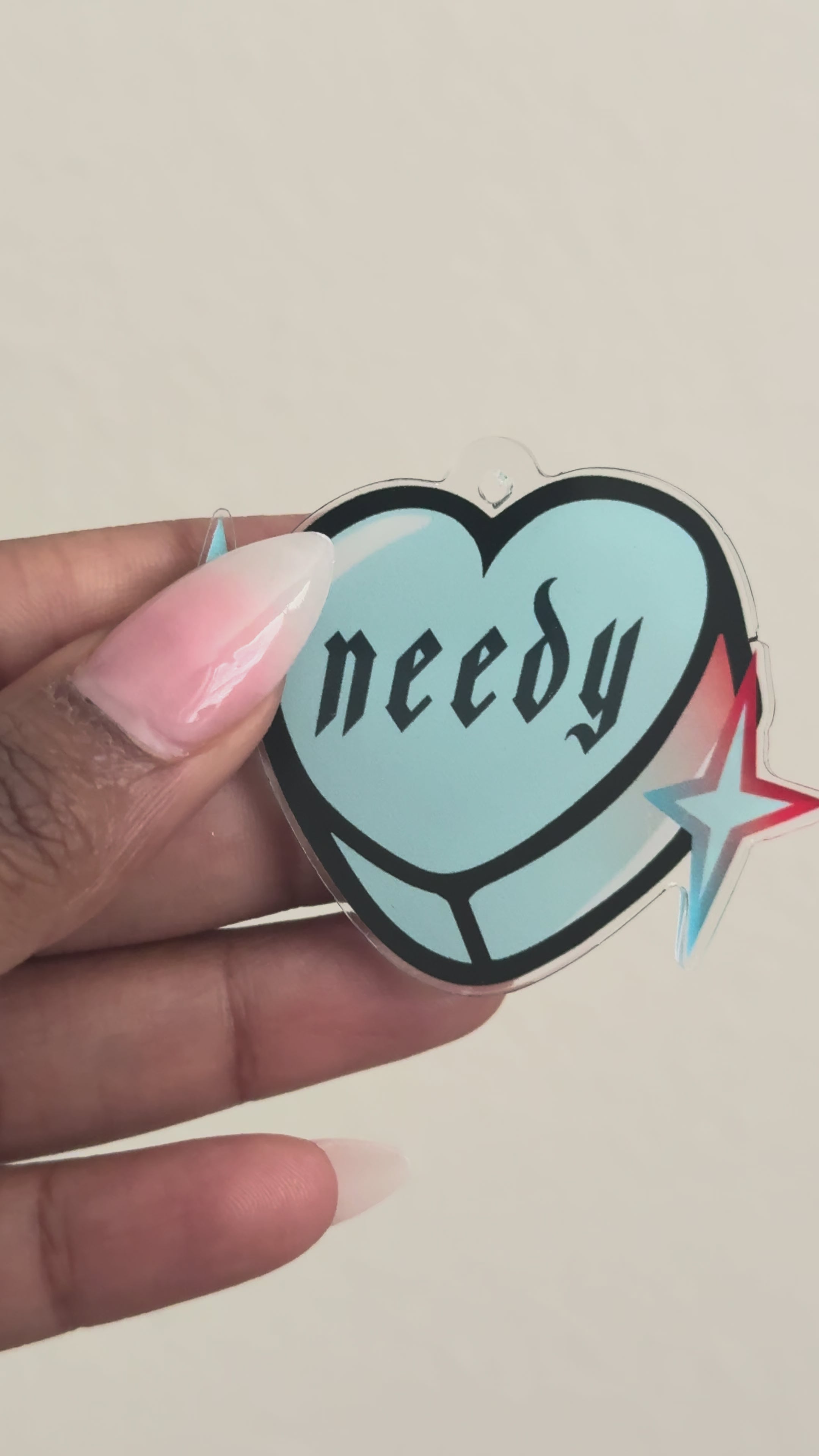 Needy Heart Keychain